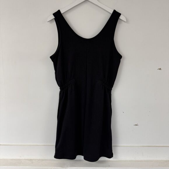 PUMA Glowing Romper Shorts Sleeveless Pockets Sporty Terry Knit Black Small NWT - Picture 3 of 12